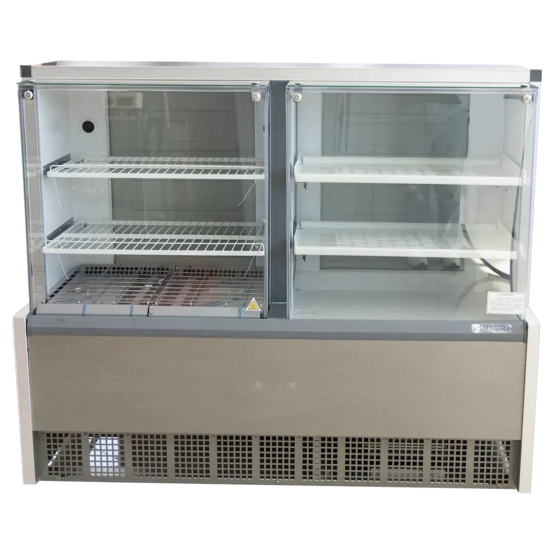 MOSTRADOR 1,40MTS V.RECTO CAL/FRIO GQRA140RTI INOX