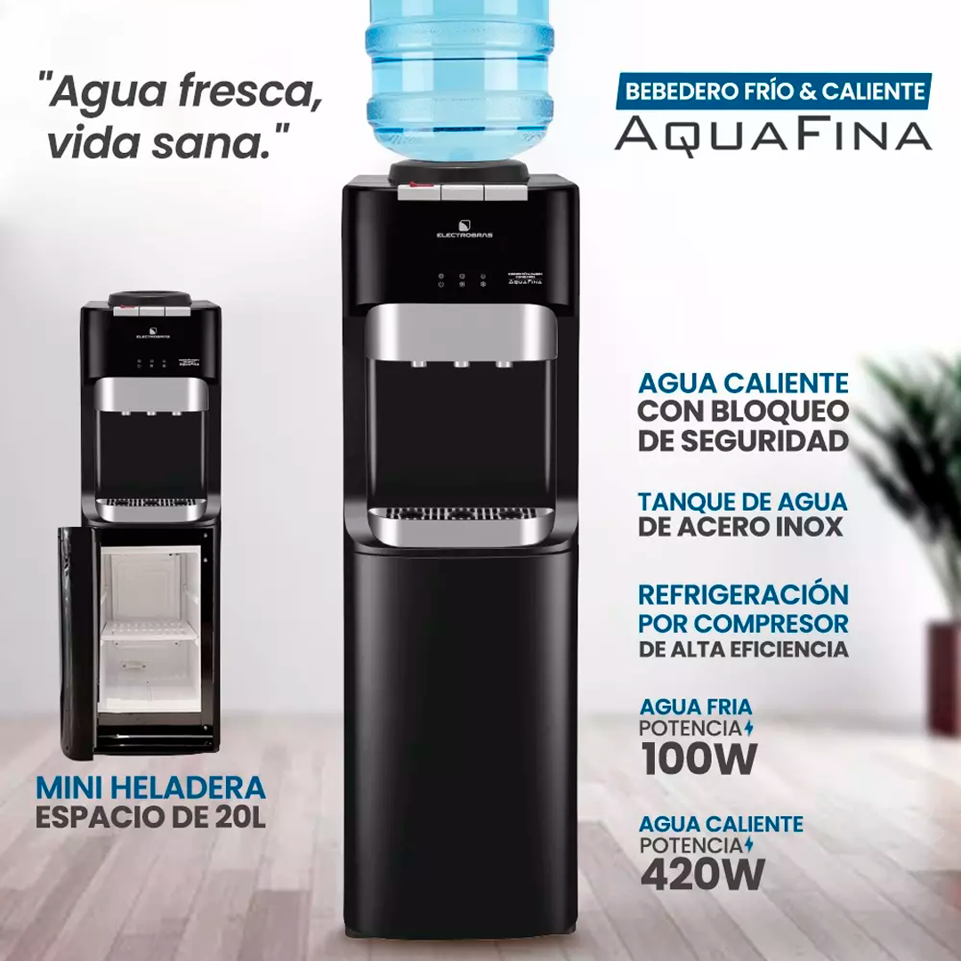 BEBEDERO DE PIE - AQUA FINA CON HELADERA - Imagen 3