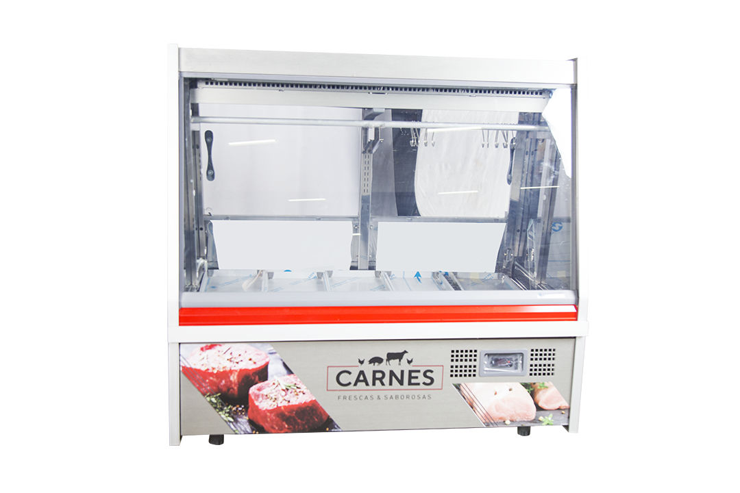 EXHIB. CARNI 1.5MTS ROJO LUXURY GATS150D C/ DEPOSI - Imagen 6