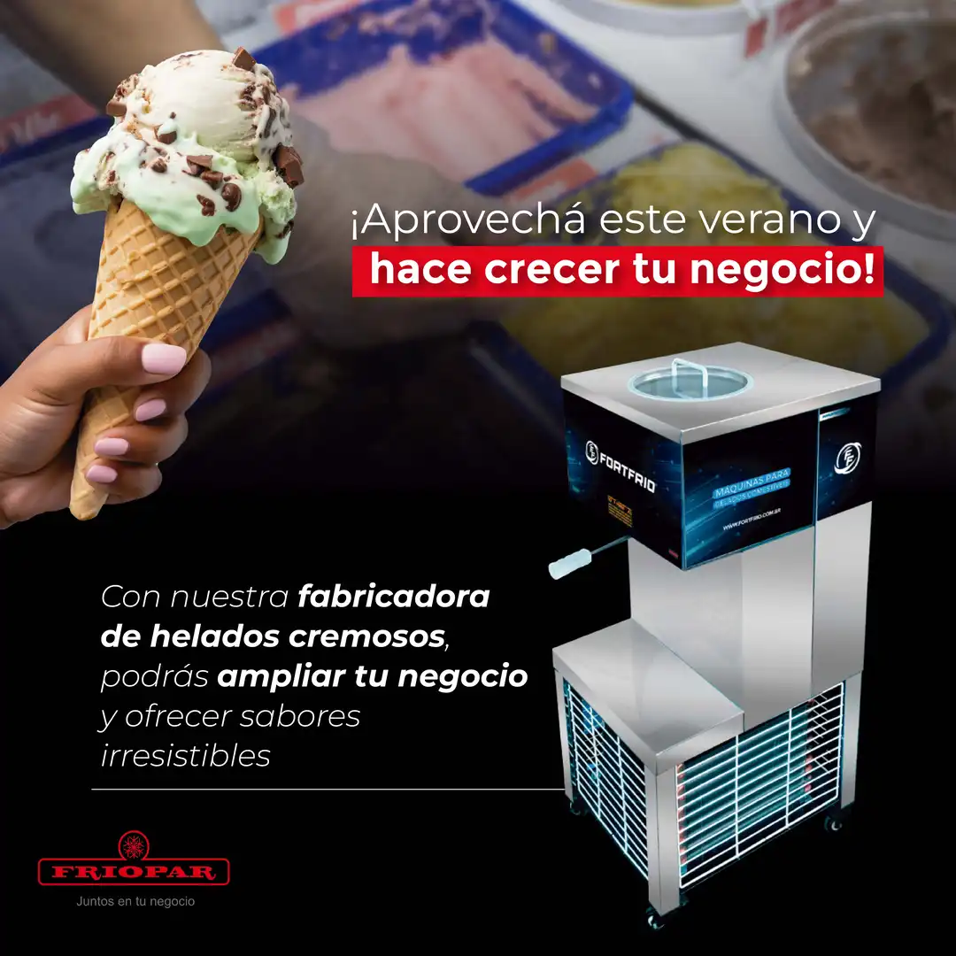 Fabricadora de helado cremoso de 15 litros/hora - Imagen 3