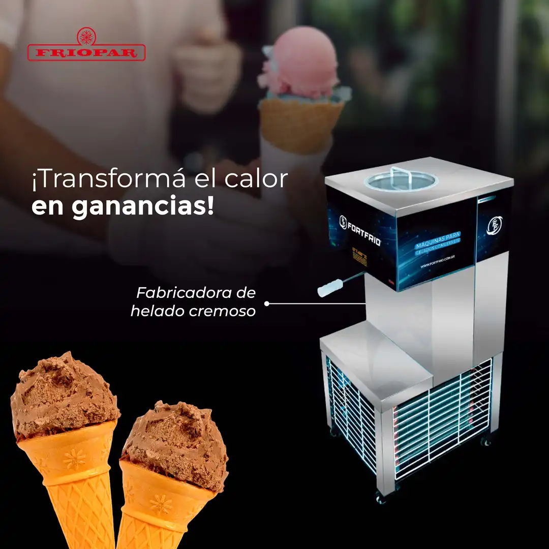 Fabricadora de helado cremoso de 15 litros/hora - Imagen 2