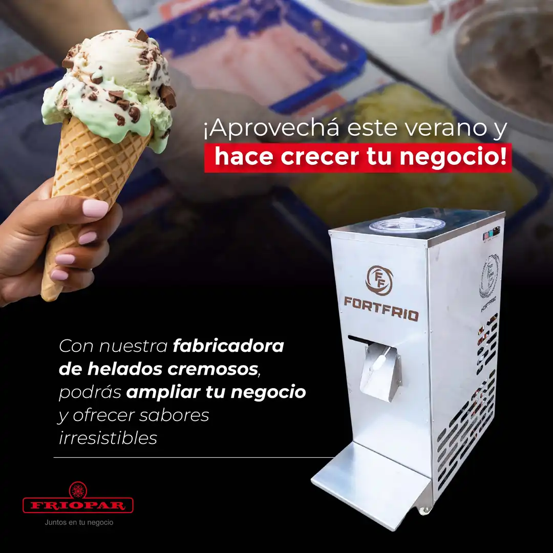 Fabricadora de helado cremoso de 15 litros/hora - Imagen 3