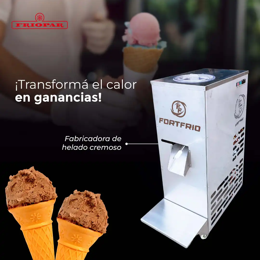 Fabricadora de helado cremoso de 15 litros/hora - Imagen 2