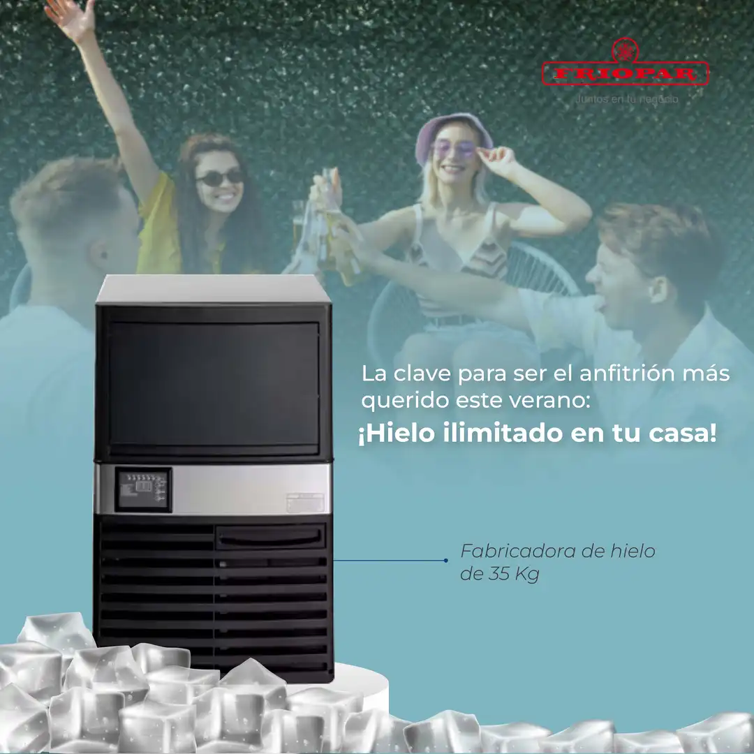 FABRICADORA DE HIELO RESIDENCIAL HOGAR DE 35 KG - Imagen 4