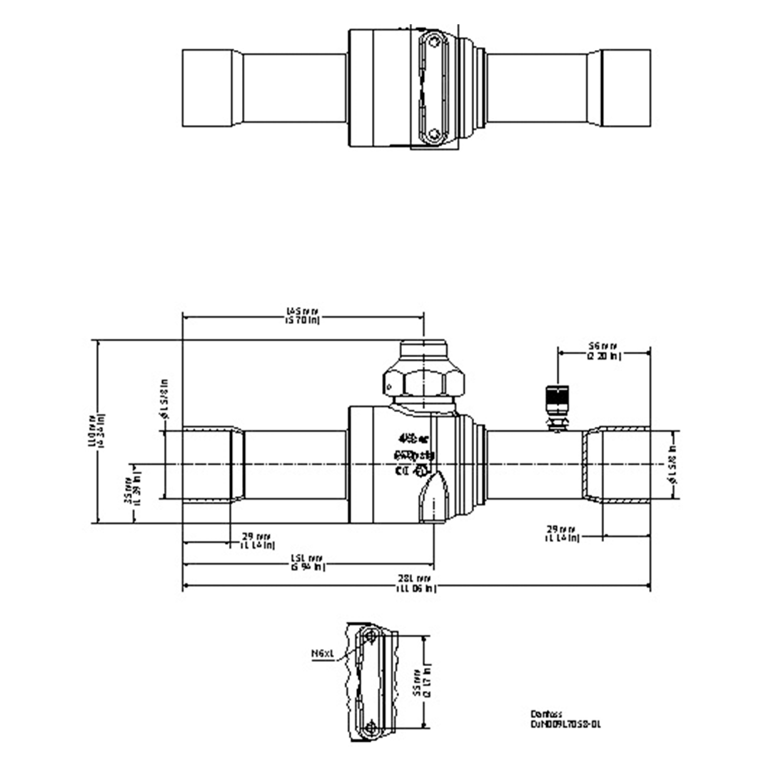 LLAVE ESFERICA 15/8" DANFOSS GBC 42S - Imagen 3