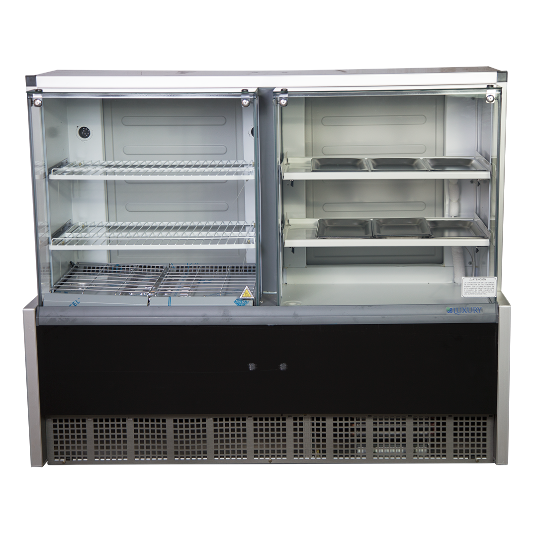 MOSTRADOR 1,40MTS V. RECTO CAL/FRIO GQRA140 NEGRO