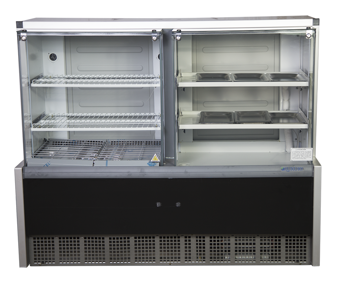 MOSTRADOR 1,40MTS V. RECTO CAL/FRIO GQRA140 NEGRO - Imagen 5