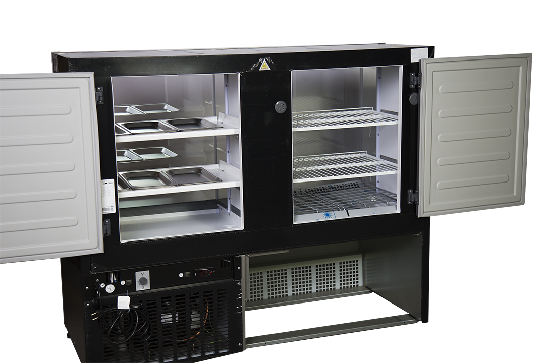 MOSTRADOR 1,40MTS V. RECTO CAL/FRIO GQRA140 NEGRO - Imagen 3