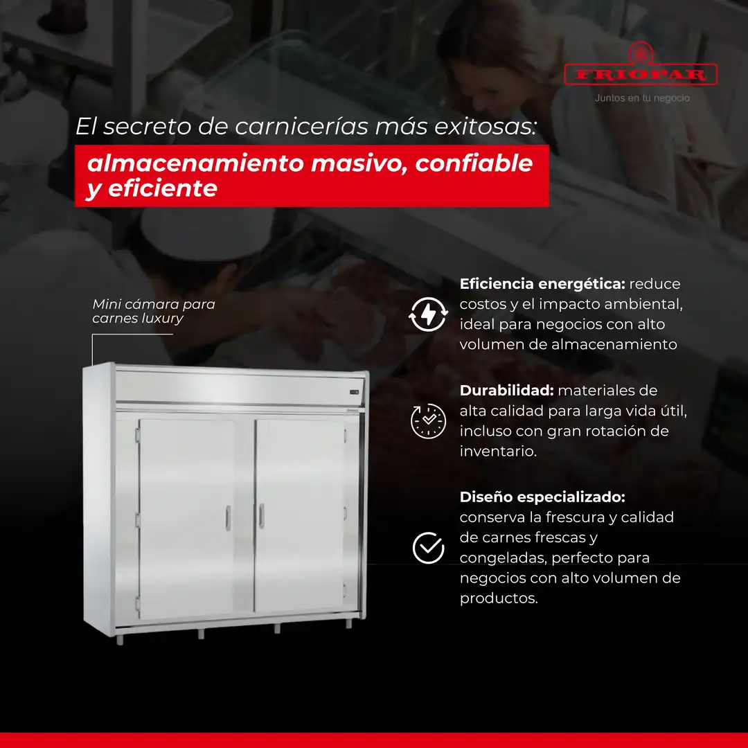 MINI CAMARA 2600 LTS P/ CARNES LUXURY GMCR-2600 - Imagen 5