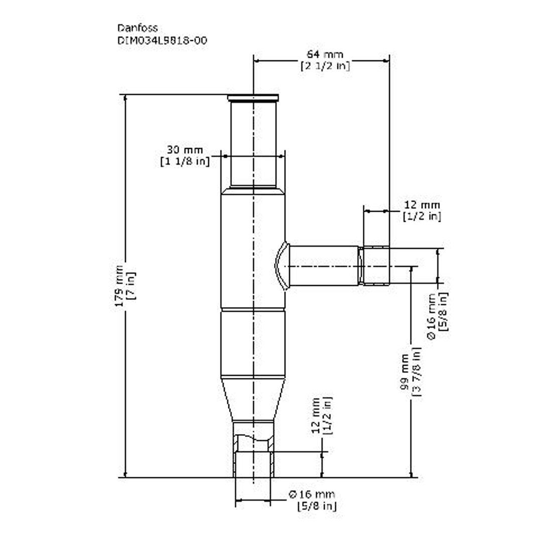 REGULADOR DE PRESION KVL15 5/8 ODF DANFOSS - Imagen 2