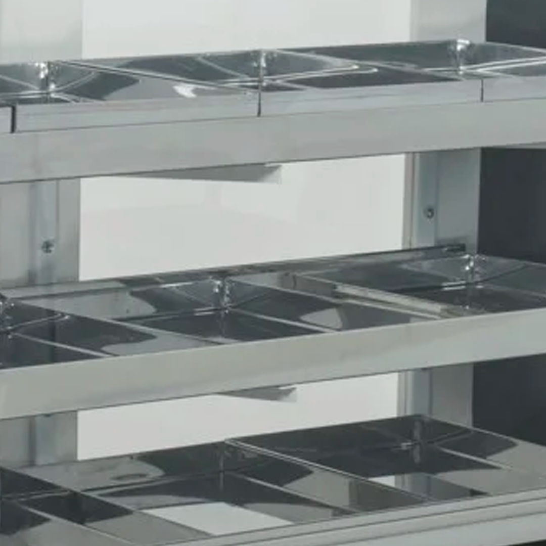 VITRINA ESTUFA CLÁSICA CON 9 BANDEJAS.ACERO INOX - Imagen 3
