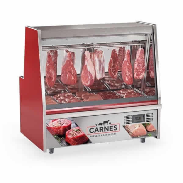EXHIB. CARNI 1.5MTS ROJO LUXURY GATS150D C/ DEPOSI - Imagen 5